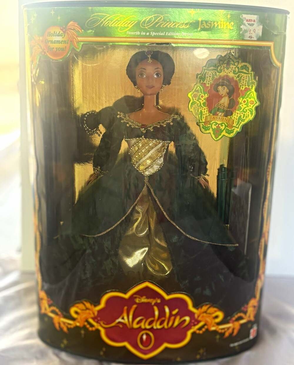 Mattel Disney Aladdin Jasmine Holiday Princess Special Edition Doll 1999 22092
